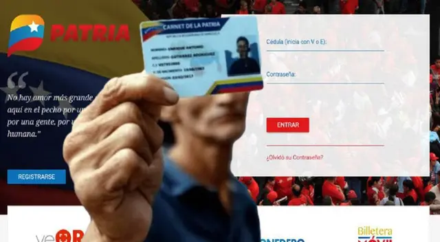 Conoce los pasos a seguir para registrarte en la página de Sistema Patria