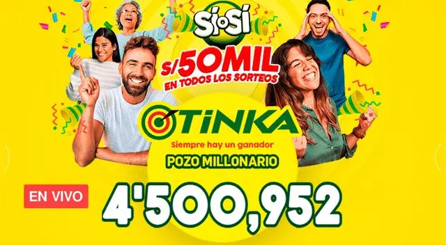 Sigue el sorteo de La Tinka EN VIVO y conoce los resultados.
