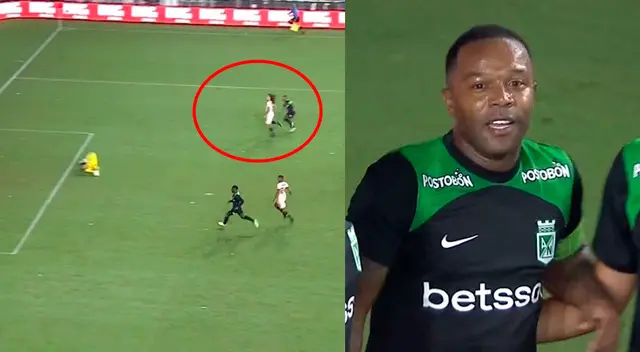 Dorlan Pabón puso el empate para Nacional.