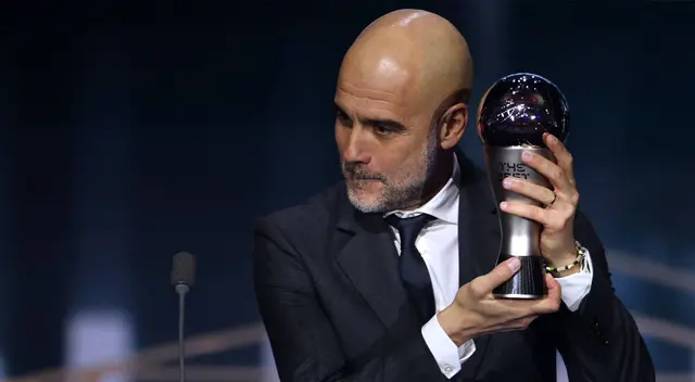 Pep Guardiola ganó el premio The Best a mejor entrenador