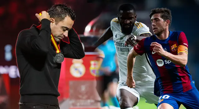 Xavi solo ganó 2 títulos en los casi 3 años que lleva al frente del FC Barcelona. Foto: Composición Líbero/EFE/FC Barcelona