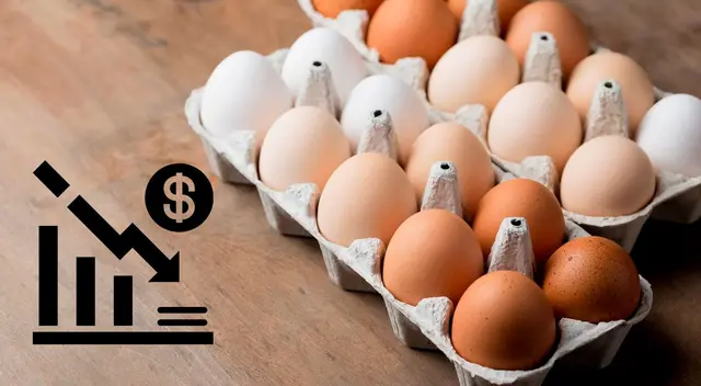 onoce por qué bajó el precio de los huevos y cuánto cuestan en Colombia en 2024.