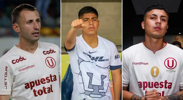Horacio Calcaterra y Jairo Concha intentarán ganarse un puesto en el equipo titular de Universitario. Foto: Composición Líbero/Universitario/Pumas