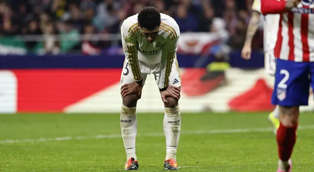 Bellingham lamenta la eliminación del Real Madrid.