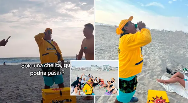 Un heladero se volvió viral tras celebrar con un grupo de jóvenes.