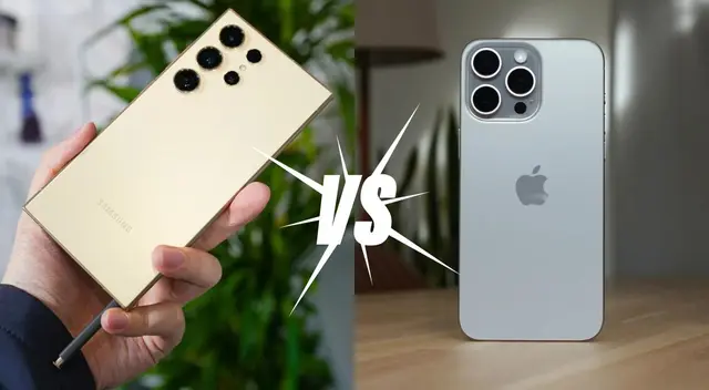 Descubre las características que diferencian al Galaxy S24 Ultra del iPhone 15 Pro Max.