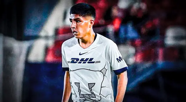 Piero Quispe debutó en derrota de Pumas ante Atlético San Luis.