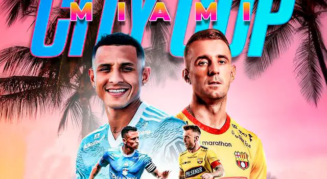 Se confirmó los canales para el Sporting Cristal vs Barcelona SC desde Miami.