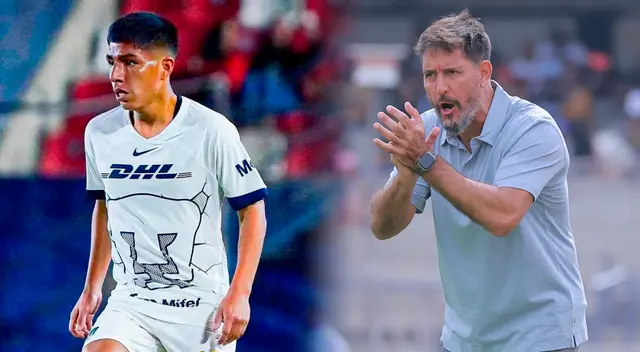 Piero Quispe llegó a Pumas a finales del 2023 procedente de Universitario de Deportes. Foto: Composición Líbero/ESPN/Pumas