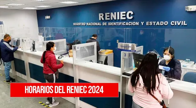 Conoce los horarios oficiales de atención del Reniec en el país.