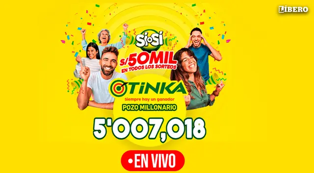 Conoce cuáles son los resultados y números ganadores del sorteo de La Tinka de HOY.