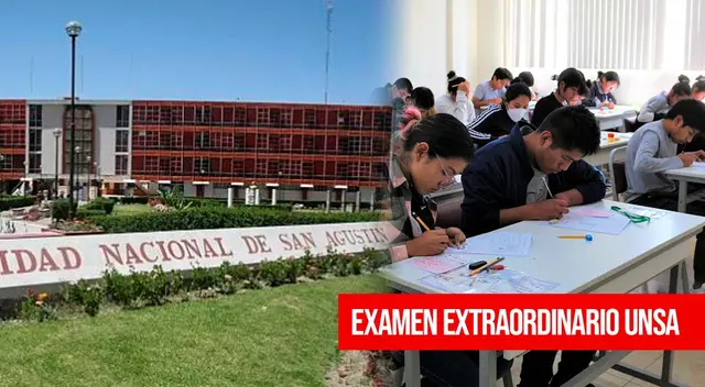 La Universidad Nacional de San Agustín realizará un examen extraordinario.