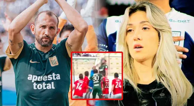 Esposa de Hernán Barcos se pronunció sobre el golpe que recibió el delantero.