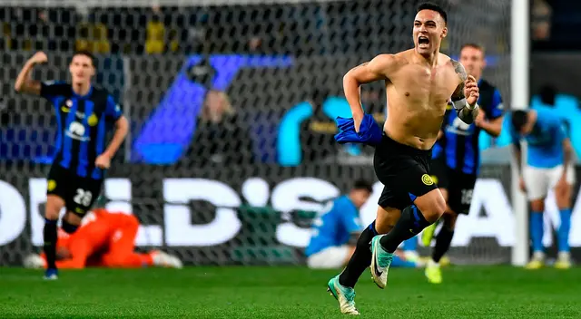 Lautaro Martínez anotó el único gol del partido que le dio el título al Inter