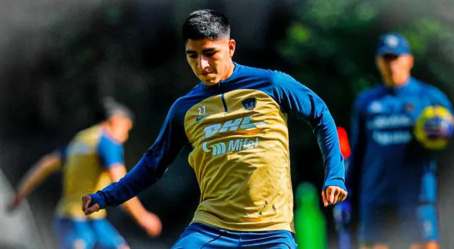 Piero Quispe tendría posibilidades de ser titular en el próximo partido de Pumas.