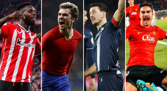 Las semifinales de la Copa del Rey se jugarán durante el mes de febrero. Foto: Composición Líbero/Athletic Club/Atlético Madrid/EFE/Mallorca