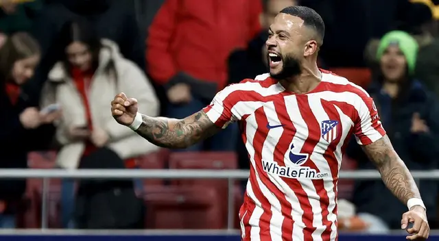 Memphis Depay le dio la victoria al Atlético de Madrid ante el Sevilla en la Copa del Rey.