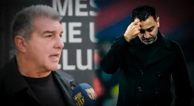 Joan Laporta se refirió a la salida de Xavi Hernández como DT de Barcelona.