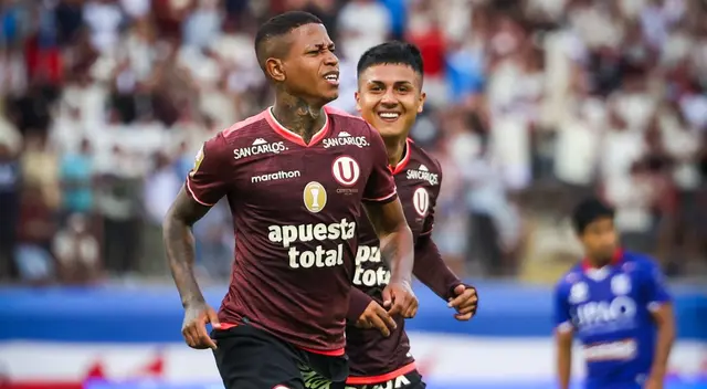 Andy Polo festeja su gol ante Mannucci y Jairo Concha lo mira feliz. Ambos son 'dinamitas' en Universitario. Andy Polo festeja su gol ante Mannucci y Jairo Concha lo mira feliz. Ambos son 'dinamitas' en Universitario.
