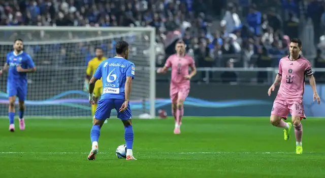 Lionel Messi fue titular ante Al Hilal.