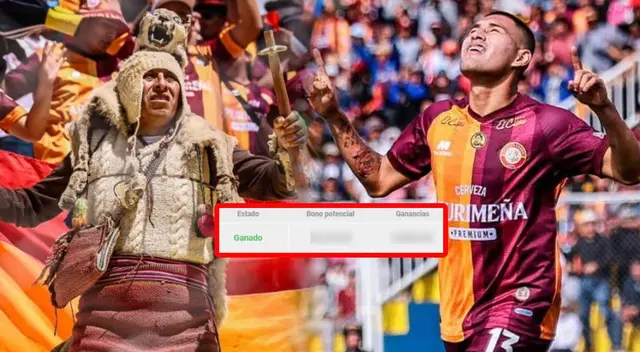 Los Chankas ganaron su primer partido de la Liga 1 y un hincha se llevó mucho dinero.