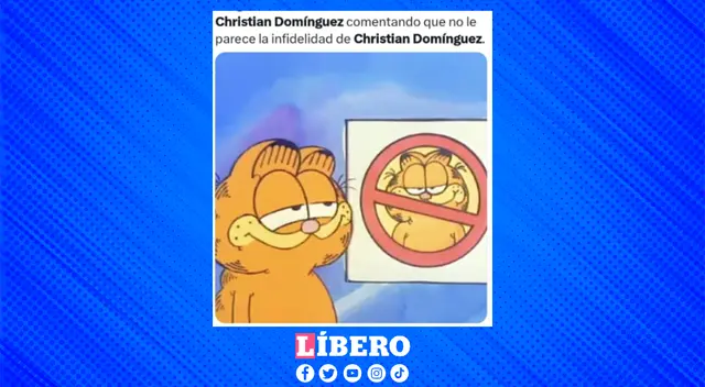 Christian Domínguez se hizo tendencia tras el 'ampay' de Magaly TV.