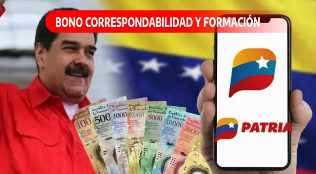 El Bono Corresponsabilidad y Formación comenzó a pagarse mediante el Sistema Patria.