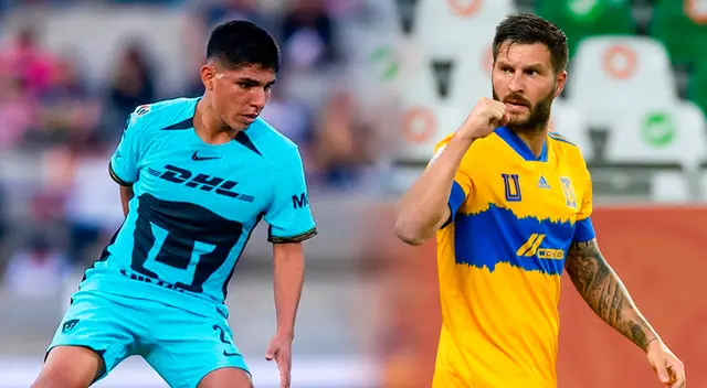Piero Quispe atraviesa su primera experiencia internacional tras campeonar con Universitario. Foto: Composición Líbero/Pumas/Tigres