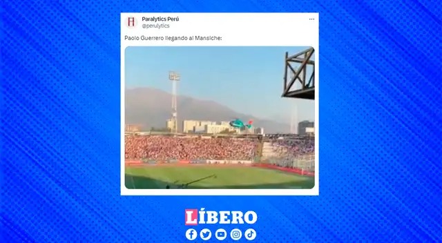Hinchas a la expectativa de la llegada de Guerrero al Estadio Mansiche de Trujillo.