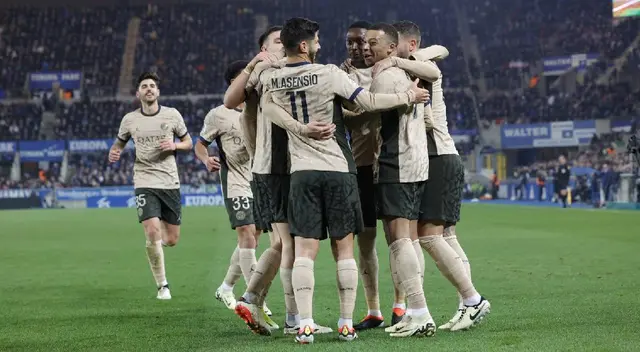 PSG venció 2-1 a Estrasburgo y sigue firme como líder de la Ligue 1.
