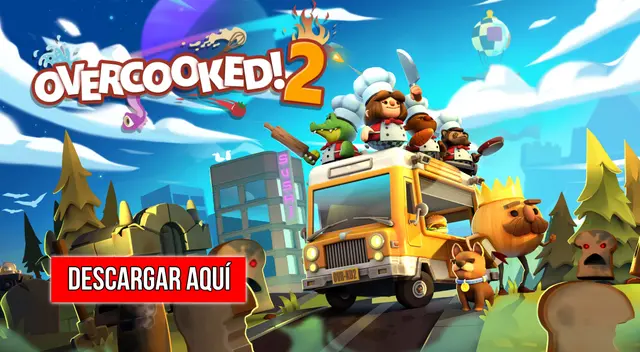 Descarga Overcooked 2, el juego de cocina viral en las redes sociales.