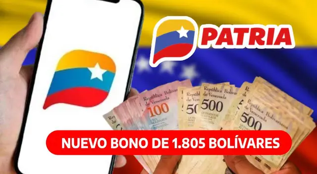 Nuevo Bono de 1.805 bolívares ha llegado al Sistema Patria para cobrarse en febrero 2024. Nuevo Bono de 1.805 bolívares ha llegado al Sistema Patria para cobrarse en febrero 2024.