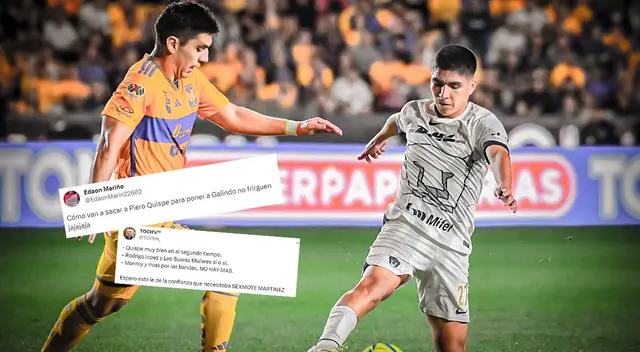 Piero Quispe recibió comentarios sobre su rendimiento con Pumas. Piero Quispe recibió comentarios sobre su rendimiento con Pumas.
