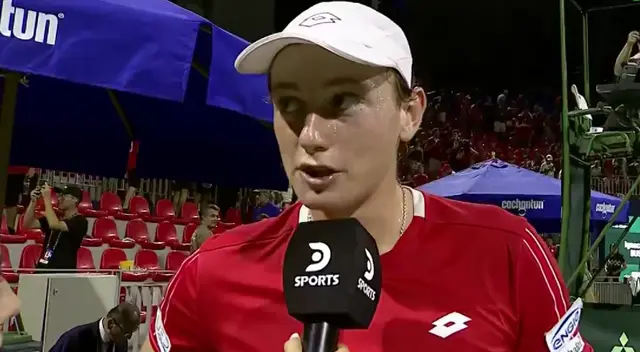Ignacio Buse venció por dos sets a uno a su rival chileno. Foto: captura DSports
