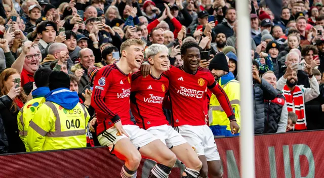 Hojlund y Garnacho fueron los grandes protagonistas del partido en Old Trafford. Foto: Manchester United Hojlund y Garnacho fueron los grandes protagonistas del partido en Old Trafford. Foto: Manchester United