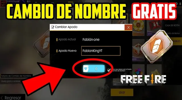 Conoce AQUÍ cómo cambiar tu nombre de Free Fire GRATIS.