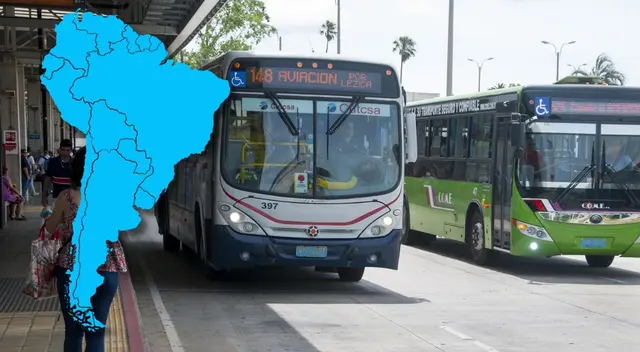 Conoce AQUÍ qué país de Sudamérica tiene el transporte público más caro. Conoce AQUÍ qué país de Sudamérica tiene el transporte público más caro.