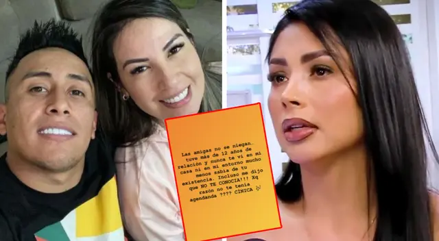 Esposa de Christian Cueva rompe su silencio sobre vínculo de Pamela Franco y futbolista.