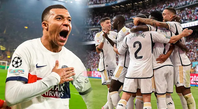 Kylian Mbappé ganó la Copa del Mundo con Francia en el 2018. Foto: Composición Líbero/Champions League/Real Madrid Kylian Mbappé ganó la Copa del Mundo con Francia en el 2018. Foto: Composición Líbero/Champions League/Real Madrid