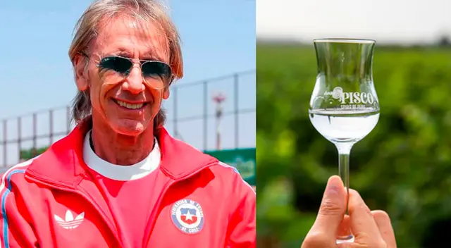 Su corazón se divide por su pasado en Perú y su presente en Chile. Gareca habló del pisco.