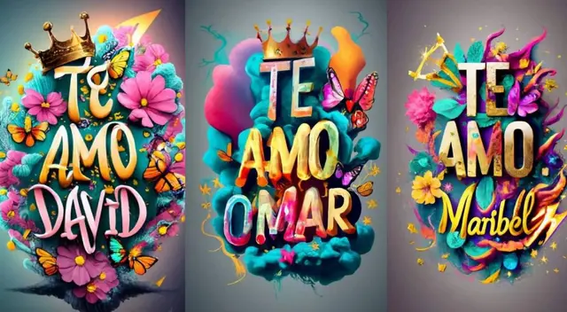 Descarga tu nombre diseñado desde la IA en esta galería de San Valentín