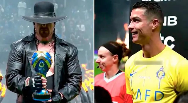 Undertaker se apareció previo al Al Nassr vs. Al Hilal y Cristiano Ronaldo se emocionó