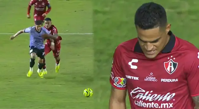 Anderson Santamaría fue expulsado en partido de Atlas por la Liga MX.