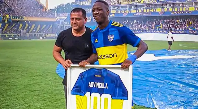 Luis Advíncula fue homenajeado por Boca Juniors Luis Advíncula fue homenajeado por Boca Juniors