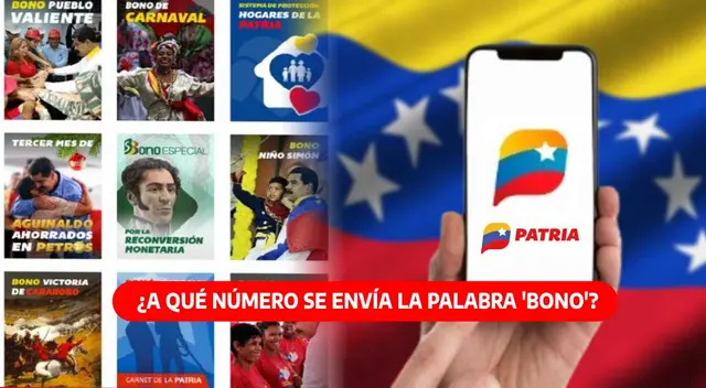 Los ciudadanos deben saber que no existe un número para recibir los Bonos de la Patria.
