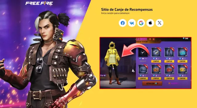 Consigue los códigos gratis de HOY en Free Fire: recompensas, skins y mucho más.