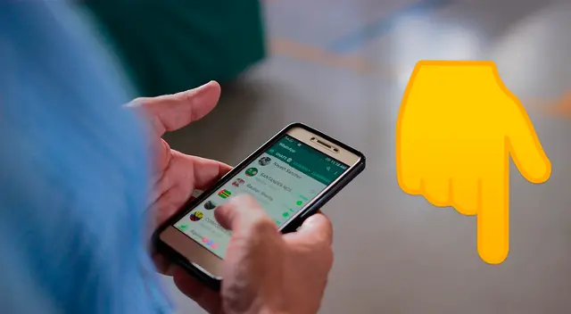 El emoji del dedo apuntando hacia abajo en WhatsApp y su significado