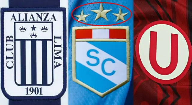 ¿Por qué Cristal tiene tres estrellas en su escudo mientras que Alianza Lima y la 'U' no?