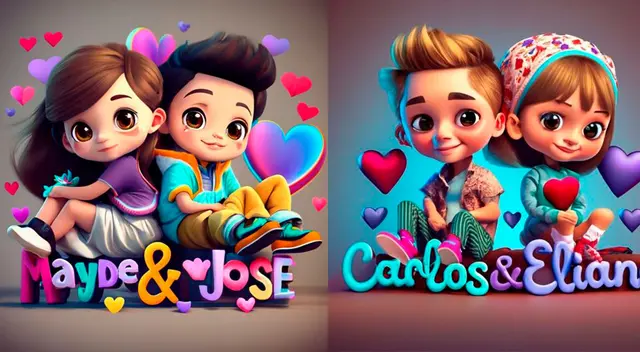 Descarga las mejores imágenes en 3D creados por Ideograma para sorprender a tu persona favorita.