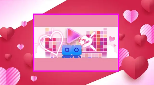 San Valentín 2024: así luce el Doodle de Google